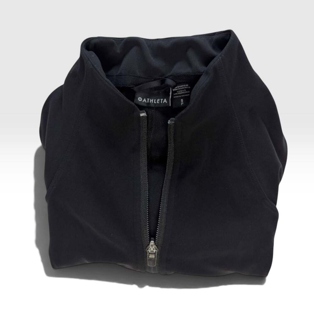 Black Athleta Salutation Fitted Jacket  Women’s Size S